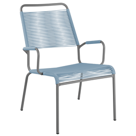 Schaffner Salon Sessel Rigi - pastellblau - graphit