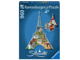 Silhouette Puzzle Eiffel Tower Paris – 16152