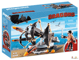 Playmobil Dragons Eret mit Feuer Balliste 9249