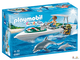 Playmobil Family Fun Ausflug mit Sportboot 6981