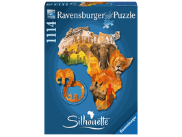 Silhouette Puzzle Afrikanischer Kontinent – 16157