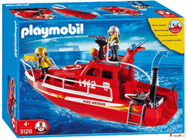 Playmobil Action Feuerwehrboot mit Pumpe 3128