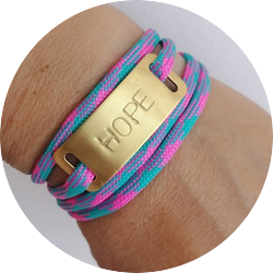 BRACCIALE HOPE PINK