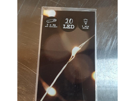EF002LED Lichterkette aus hauchzarten Draht mit Warmlicht 20 Lämpchen Batterien 2x AA 15V nicht enthalten
