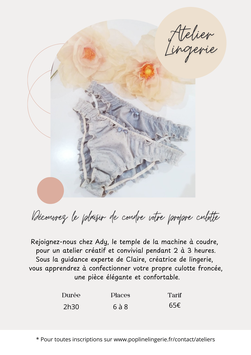 Atelier fabrication Culotte
