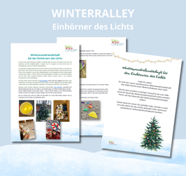 Winterrallye "Winterwunderlandschaft bei den Einhörnern des Lichts"