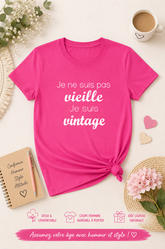 Tee-shirt femme je suis vintage