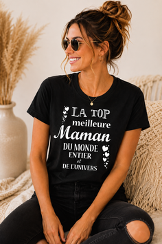 Tee-shirt avec message pour maman
