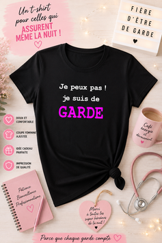 Tee-shirt femme de garde