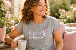 Tee-shirt créatrice de bonheur
