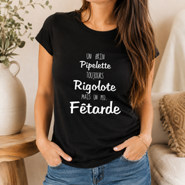 Tee-shirt cadeau fêtarde