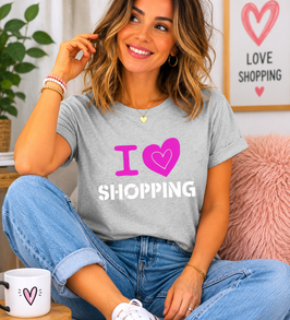 Tee-shirt I love shopping