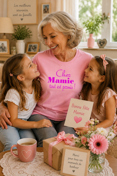 Tee-shirt grand mère tout est permis