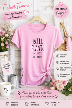 Tee-shirt humoristique femme belle plante