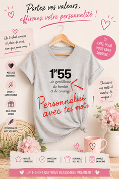 Tee-shirt taille à personnaliser