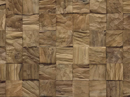 Edel-Holz Wandverkleidung Design: Diamondwood Cube Nature Fläche 1 m²