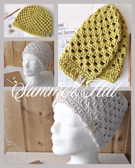 SUMMER HATS | SUMMER BEANIES | SOMMER HÜTE _ trendig gehäkelt ♥