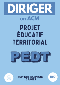 DP7 : Le PEDT - Projet éducatif territorial