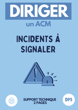 DP5 : Incidents à signaler