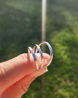Vorsteckring aus recyceltem Silber | Handgeschmiedet, Hammerschlag, zeitloses Design