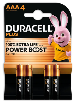 PILE STILO AAA ALCALINE  DURACELL PLUS POWER BOOST MN2400