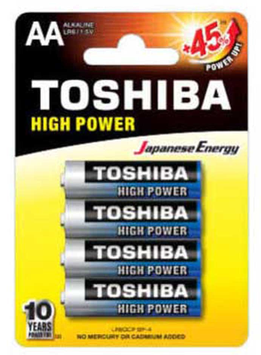 PILE STILO AA ALCALINE TOSHIBA