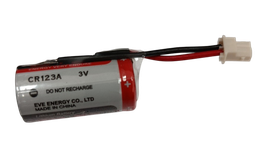 Pila Litio EVE CR123 con connettore compatibile rilevatori  SELECT