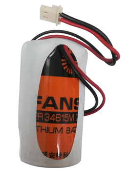Pila Litio ER34615m FANSO con connettore compatibile antifurto radio  BENTEL BW-SRO