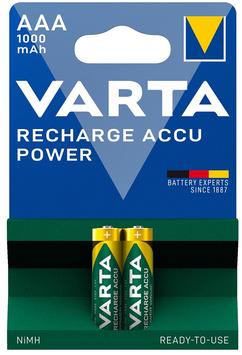 4 BATTERIE MINISTILO AAA RICARICABILI 1000 mAH  VARTA
