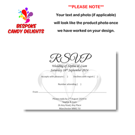 Wedding Day RSVP Cards Ref RS1 No envelopes