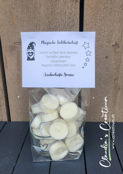 Geschenk-Set Teelichtbotschaft "Adventskalender"