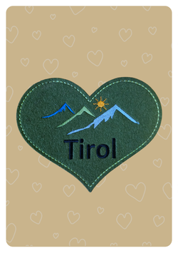 Filzherz "Tirol"