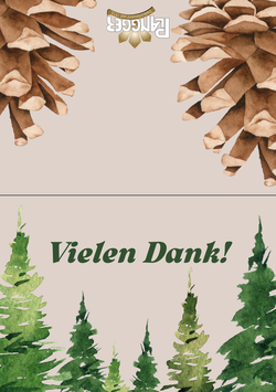 Karte "Vielen Dank Wald"
