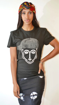 African Mask with cap black