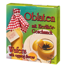 Oblaten mit Eierlikör-Geschmack