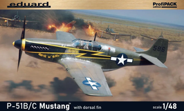 P 51 B/C MUSTANG with dorsal fin PROFIPACK EDUARD 1/48