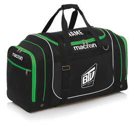 MACRON Connection Tasche schwarz/grün mit Brühler TV Logo und Wunschname