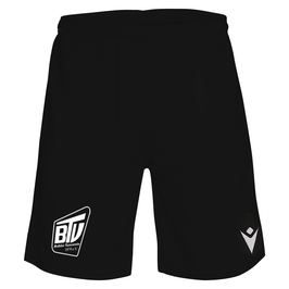 MACRON Draco Hero Bermuda Shorts schwarz mit Brühler TV Logo