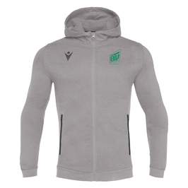 MACRON Cello Zip-Hoodie grau mit Brühler TV Logo und Wunschname