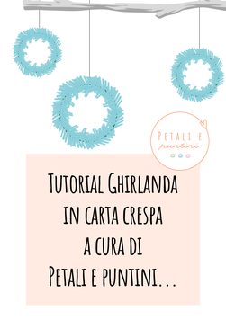 KIT E TUTORIAL PER LA REALIZZAZIONE DI GHIRLANDE IN CARTA CRESPA