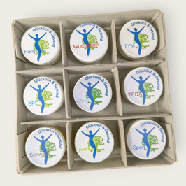 Probierbox von uns befüllt