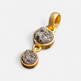 Achat Druse schwarz  (Anhänger ohne Kette)