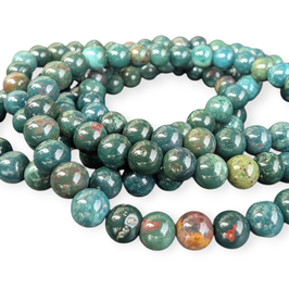 Heliotrop 6mm Perlen,