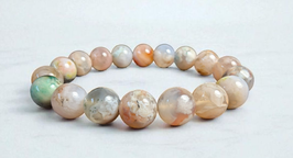 Blumenachat, 10mm Perlen