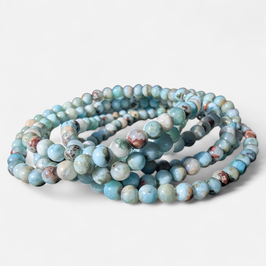 Larimar, 5mm Perlen