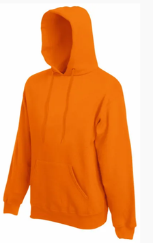 Sweat à capuche orange