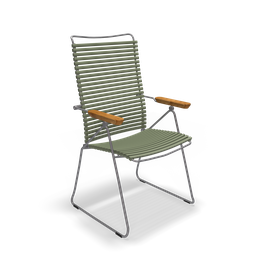 Houe Stuhl Click verstellbare Rückenlehne - olive green 71