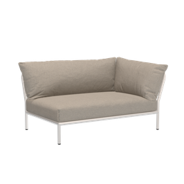 Houe Level 2 Corner right - Gestellfarbe weiß - Sunbrella Heritage