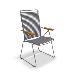 Houe Stuhl Click verstellbare Rückenlehne - dark grey 70