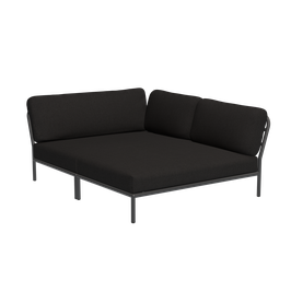 Houe Level Cozy Corner right - Gestellfarbe grey - Sunbrella Char 68